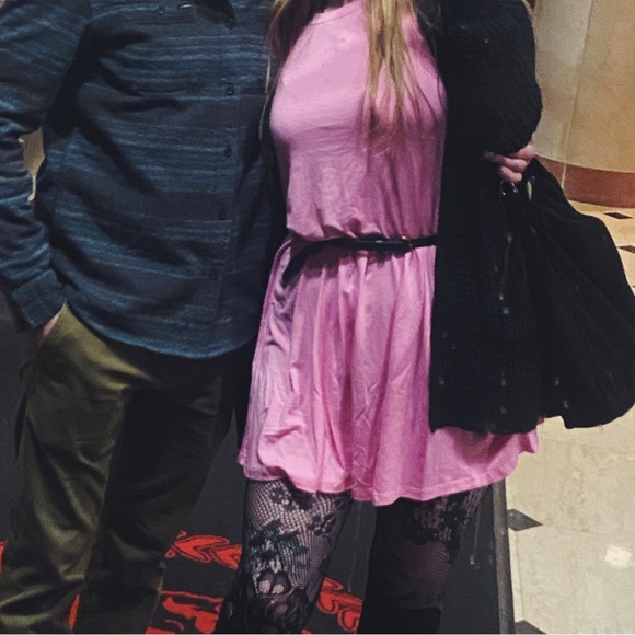 BRIGHT PINK TSHIRT DRESS - Picture 5 of 5